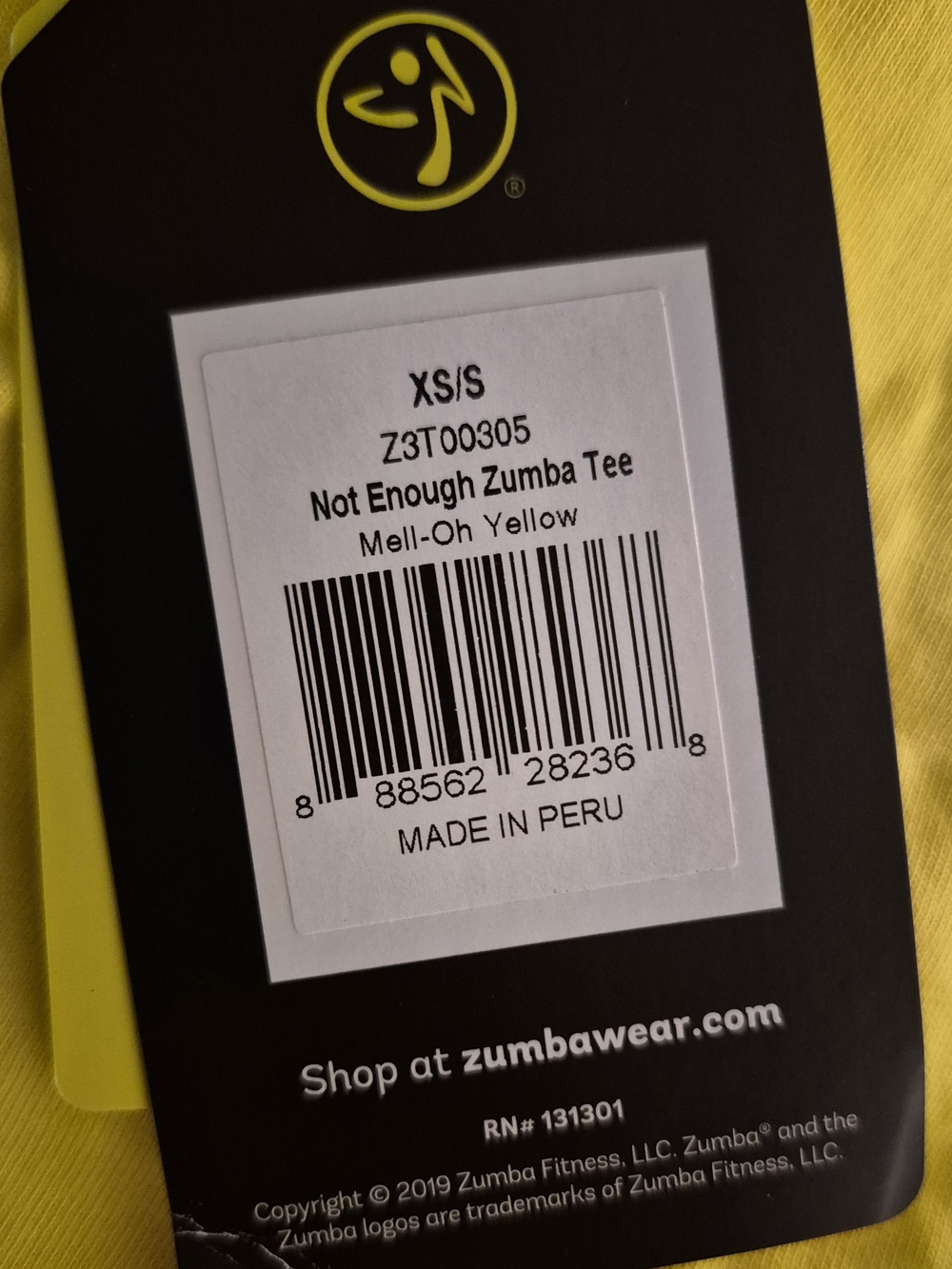 NWT Zumba Wear The GLOW UP IS REAL TShirt - Picture 2 of 3